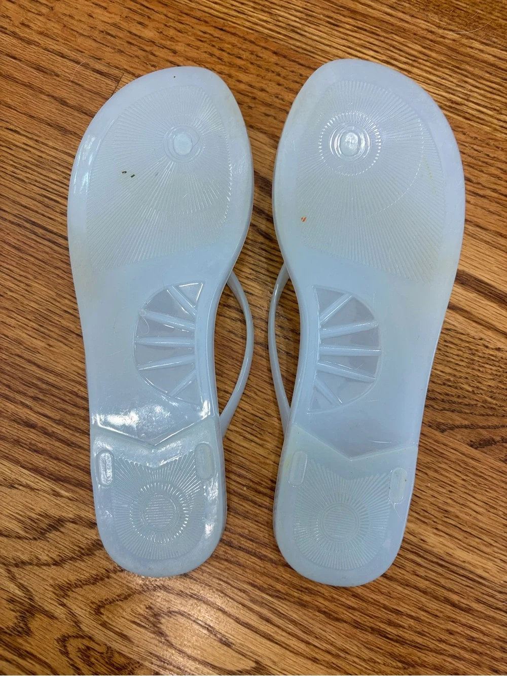 Jeffrey Campbell Translucent Light Blue Beach Day Jelly Flip Flop Sandal (10)